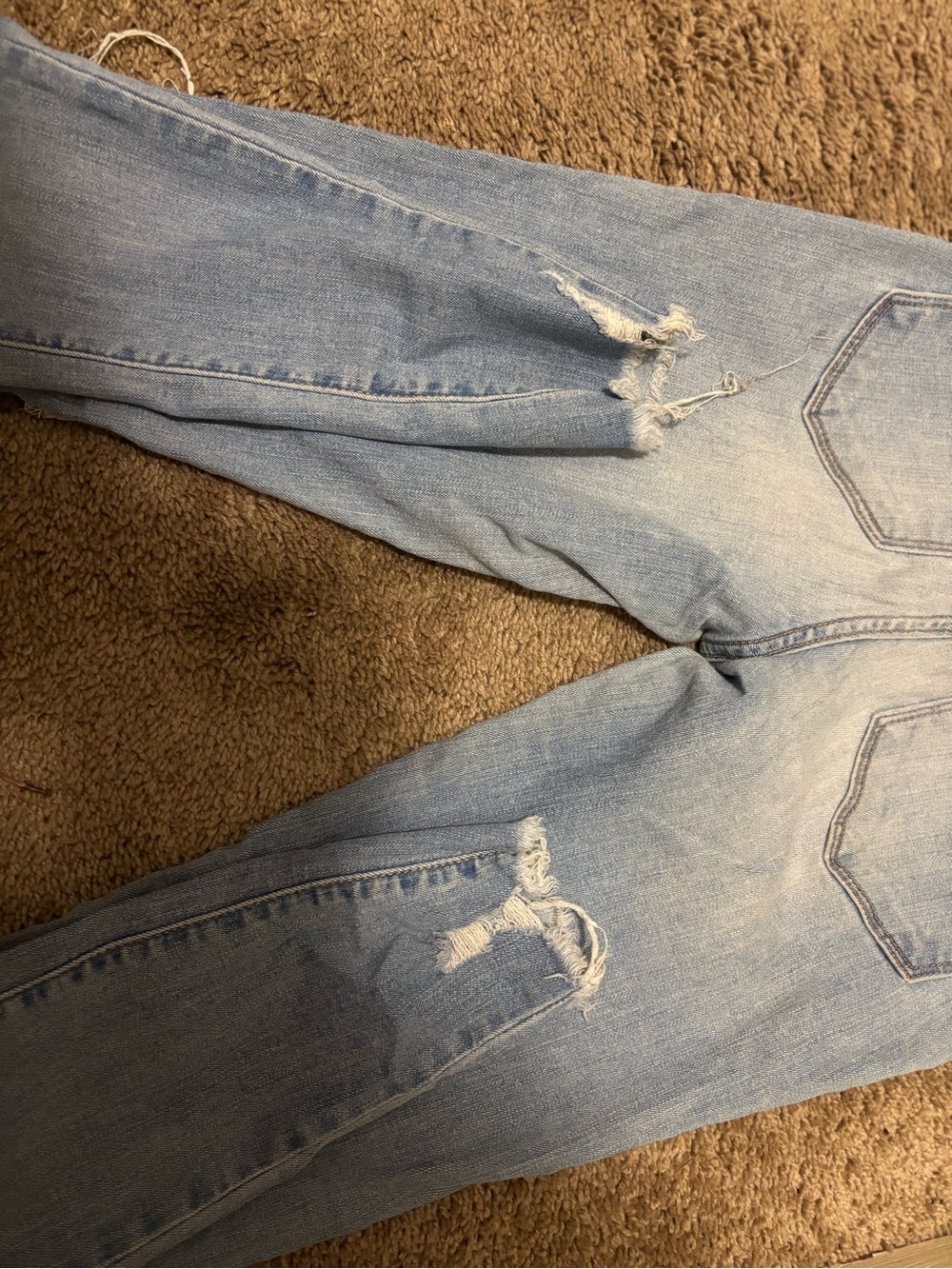 Kancan Light Blue High-Waist Distressed Women's Jeans - Picture 3 of 3
